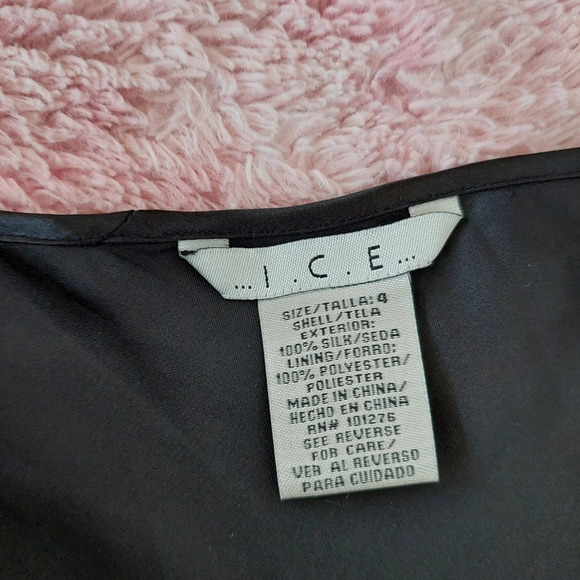 Vintage Ice Slip Dress Black Size 4 - Picture 8 of 8